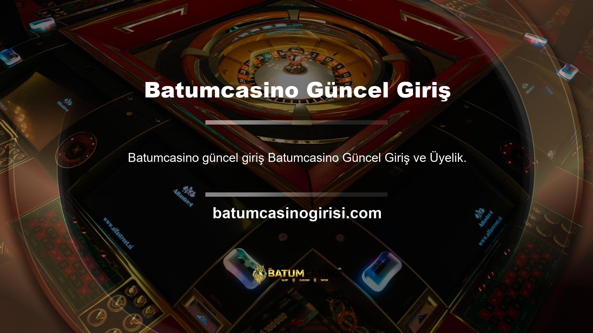 Batumcasino Online Mevcut Giriş ve Üyelik Bahis ve Casino Sitelerine katılmak için kaydı gerçek verilerinizle tamamlamalısınız