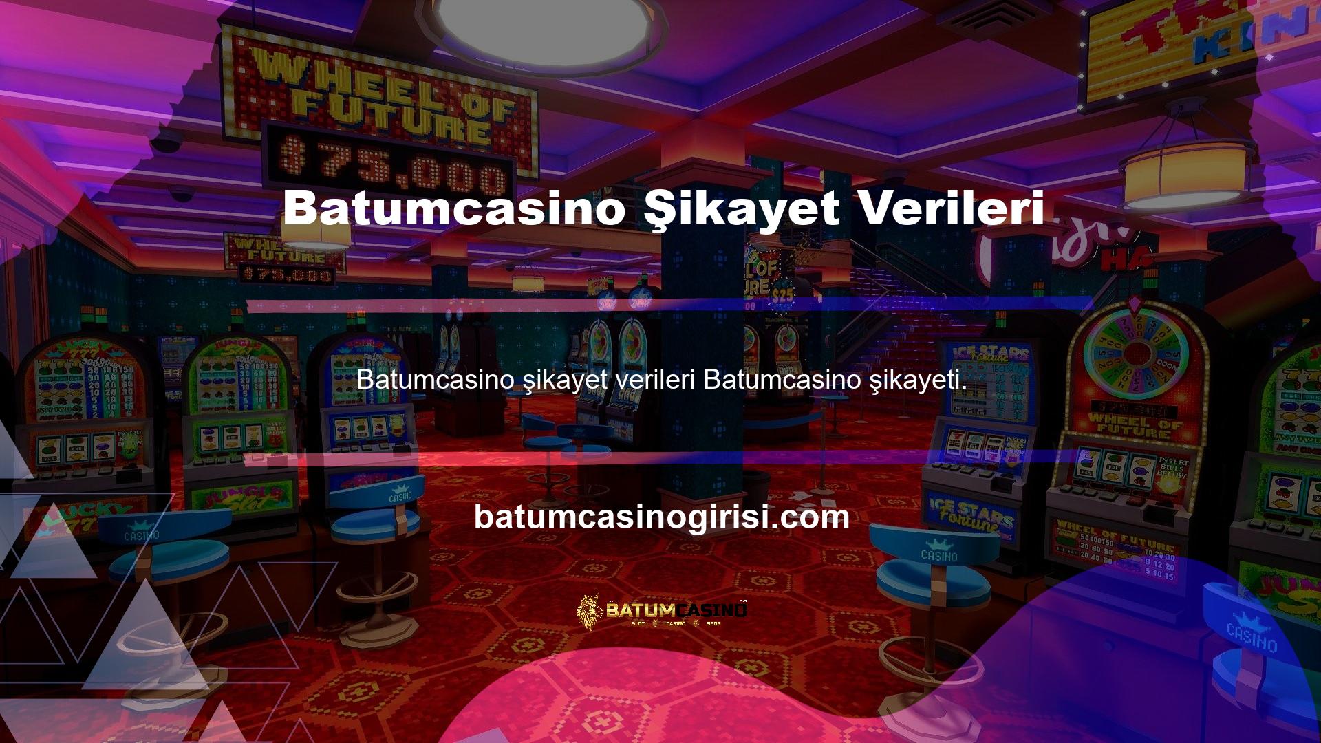 Batumcasino şikayet verileri, sitenin resmi temsilcileri tarafından kapsamlı bir şekilde incelenmektedir